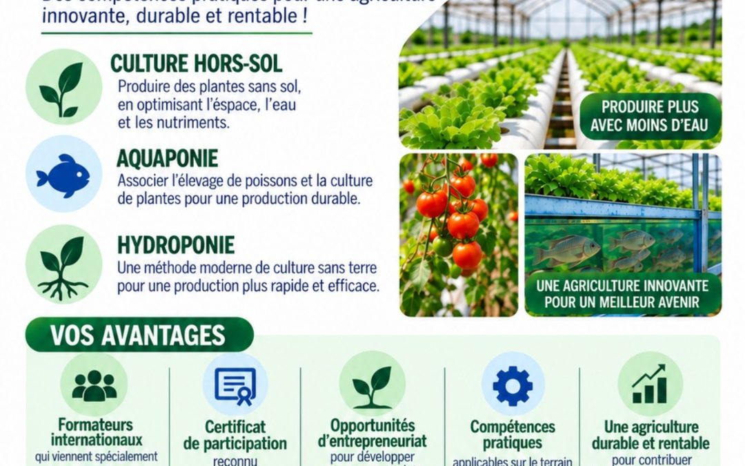 FORMATION PROFESSIONNELLE EN AGRICULTURE HORS-SOL ET AQUAPONIE